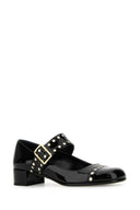 Pompe in pelle nera Prada