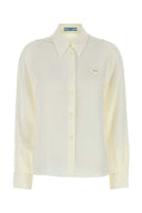 Prada White Silk Shirt