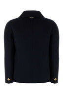 Prada Midnight Blue Wool Blend Coat