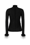 Prada Black Jersey Top