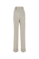 Philosophy Di Lorenzo Serafini Melange Light Grey Stretch Wool Blend Pant
