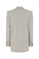 Philosophy Di Lorenzo Serafini Melange Light Grey Stretch Wool Blend Blazer