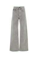 Lois Grey Denim Wide Leg Jeans