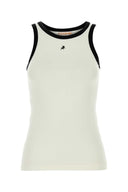 Lois White Stretch Cotton Ida Tank Top