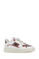 Valentino Garavani White Leather Freedots Sneakers