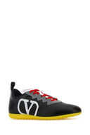Valentino Garavani Black Nappa Leather Chromathon Sneakers
