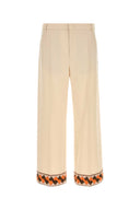 Valentino Garavani Cream Wool Pant
