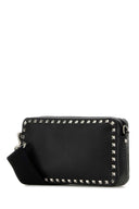 Valentino Garavani Black Leather Rockstud Crossbody Bag