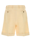 Valentino Garavani Cream Jute Bermuda Shorts