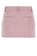 The Andamane Pink Stretch Polyester Blend Mini Skirt