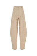 The Andamane Beige Stretch Polyester Blend Pant