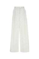 Givenchy White Poplin Wide Leg Pant