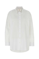قميص Givenchy White Poplin كبير الحجم