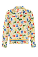 Bode Printed Cotton Flower Stamp Shirt
