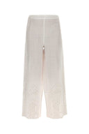 Pantaloni Belvoir in lino bianco Bode