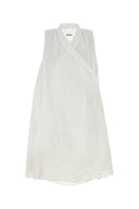 Bode White Linen Blevoir Dress