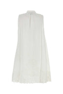 Bode White Linen Blevoir Dress
