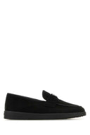 Prada Black Suede Loafers