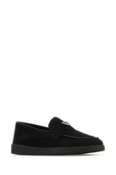 Prada Black Suede Loafers