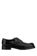 Prada Black Leder Schnürschuhe
