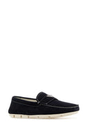 Prada Midnight Blue Suede Loafers