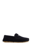 Prada Midnight Blue Suede Loafers