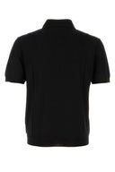 Prada Black Silk Polo Shirt