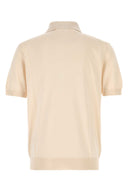 Prada Sand Silk Polo Shirt