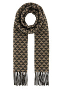 Prada bestickter Schal aus Wollmischung