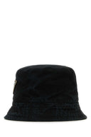 Cappello da secchio in cotone nero prada
