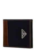 Prada Two Tone Fabric and Suede Wallet
