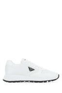 Prada White Re Nylon And Leather Sneakers