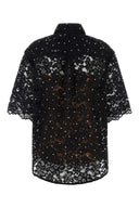 Michael By Michael Kors Black Lace Shirt
