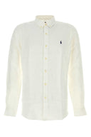 Polo Ralph Lauren白色亚麻衬衫