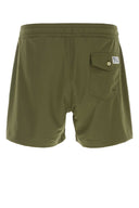 Pantaloncini da bagno Polo Ralph Lauren in poliestere elasticizzato verde militare