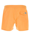 Polo Ralph Lauren Fluo Orange Stretch Polyester Swimming Shorts