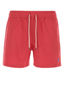 Polo Ralph Lauren Red Stretch Polyester Swimming Shorts