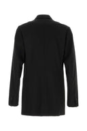 Dries Van Noten Black Wool Blend Bartux Blazer