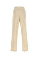 Dries Van Noten Sand Wool Panrom Pant