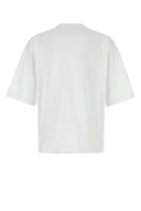 Dries Van Noten Camiseta de gran tamaño de algodón blanco