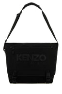 Kenzo Black Polyester Large Kenzo 48 Crossbody Bag