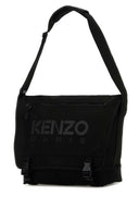 Kenzo Black Polyester Large Kenzo 48 Crossbody Bag