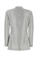 Giorgio Armani Embroidered Polyester Blend Blazer