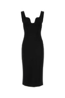 Vestido de vaina de mezcla de viscose de giorgio armani