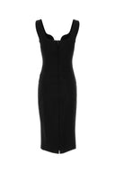 Vestido de vaina de mezcla de viscose de giorgio armani