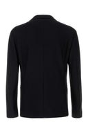 Giorgio Armani Black Stretch Nylon Blazer