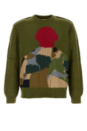Kidsuper Studios Olive Green Cotton Sweater