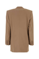 Saint Laurent Camel Crepe Blazer