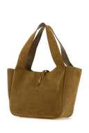 Saint Laurent Biscuit Suede Leather Le 5 ã  7 Bea Shoppong Bag
