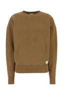 Felpa di cotone di Saint Laurent Camel
